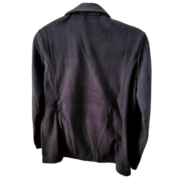 Lands' End Fleece Jacket Full Zip Black Woman's Medium 10/12 NWT JJ1976 - Picture 2 of 9